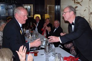 Larry Newman (left) wins award for Brother who has contributed most to the Circle in 2016