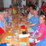 Many of the Catenians at the tapas meal