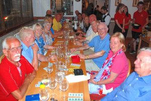 Many of the Catenians at the tapas meal