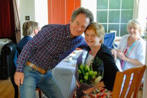 Flowers for hostess Beverley