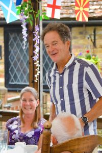 Outgoing President Paul and Hilary