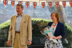 Outgoing President Andrew and Beverley