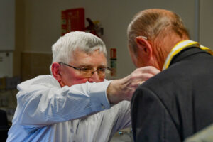 John installs Pat as President of East Grinstead