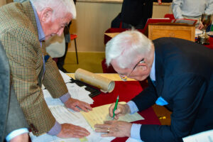 Richard signs the East Grinstead roll