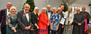 Larry & Elaine Newman, Provincial President Peter Taylor & Anne, National VP Richard Mills & Mary, Max & Liz Siwicki, Richard & Carolyn Hawkins, Fr Jack Lusted, Bishop Richard
